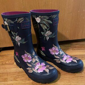 Floral Rubber / Rain Boots